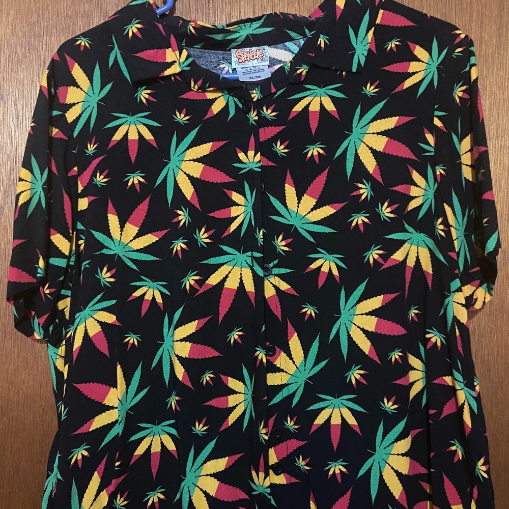 Button Down Crop Top - image 1